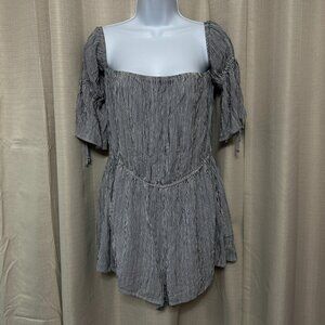 American Eagle Outfitters Shorts Romper Women's Size Large Striped